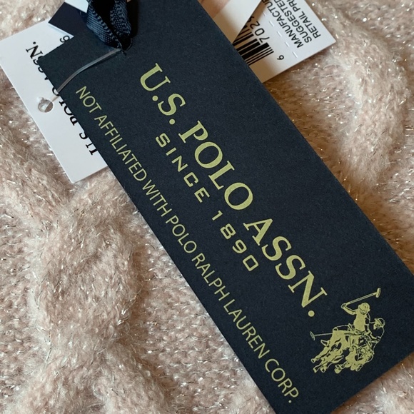 U.S. Polo Assn.Crew Neck Sweater XXL pink/silver - Picture 9 of 15